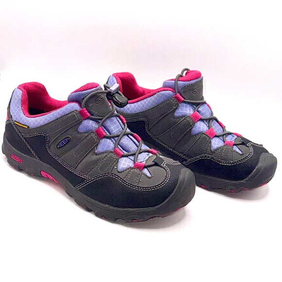Keen Shoes - Keen Women's Black with Lavender & Pink Low Hiking Shoes